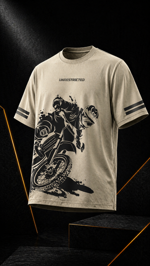 UNRESTRICTED - Men's Oversize T-Shirt - beige