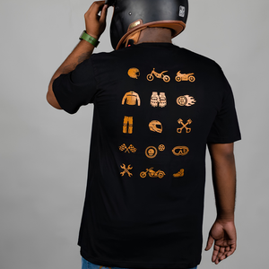 Moto-Life - T-Shirt - Black