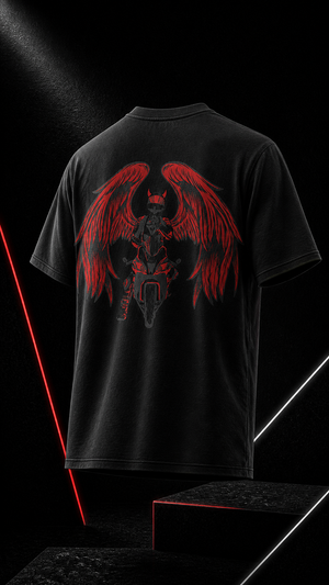 Devil Made Me Do it - Oversize T-Shirt -Black