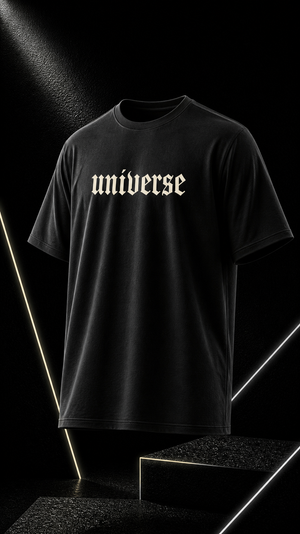 Universe Oversize T-Shirt - Black