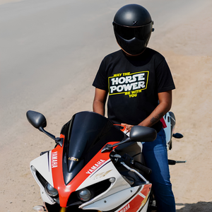 Horse Power - T-Shirt - Black