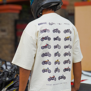 GARAGE - Men's Oversize T-Shirt - Beige Colour