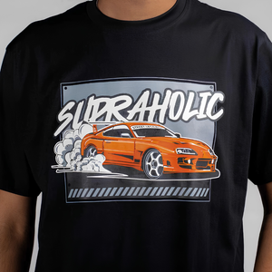 Supraholic - T-Shirt  - Black