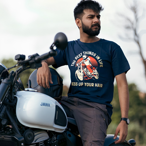 Mess up your Hair - T-Shirt - Navy Blue