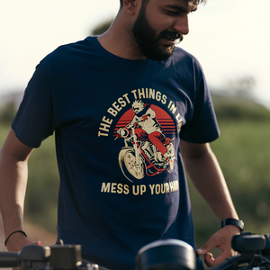 Mess up your Hair - T-Shirt - Navy Blue