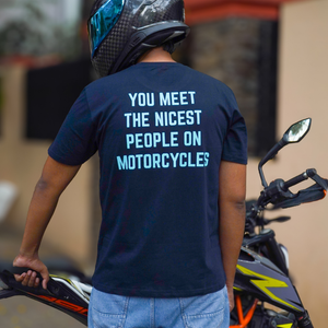 Forever Two Wheels - T-Shirt - Navy Blue