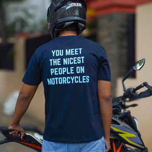 Forever Two Wheels - T-Shirt - Navy Blue