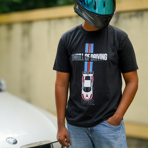 Thrill of Driving - T-Shirt - EVO India - Black