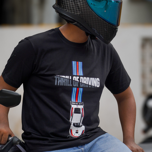 Thrill of Driving - T-Shirt - EVO India - Black