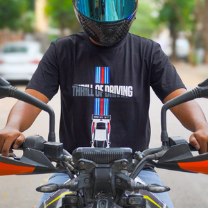 Thrill of Driving - T-Shirt - EVO India - Black