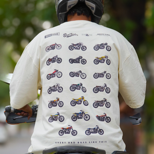 GARAGE - Men's Oversize T-Shirt - Beige Colour