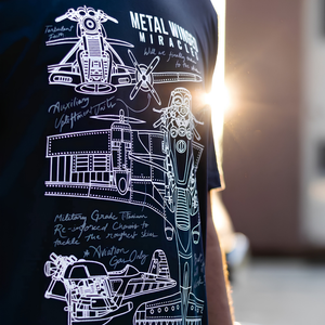 Metal Wings - T-Shirt - Navy Blue