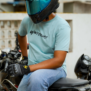 Wanderlust -  Round Neck T-Shirt - Desert Blue