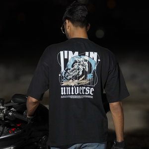 Universe Oversize T-Shirt - Black
