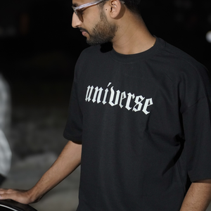 Universe Oversize T-Shirt - Black