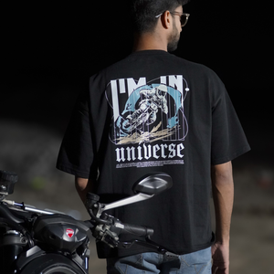 Universe Oversize T-Shirt - Black