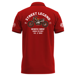 The Street Legend Arrow Red Polo T-Shirt