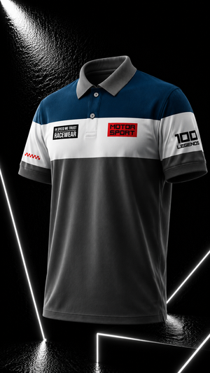 RACEWEAR - POLO T-SHIRT-AQUA BLUE
