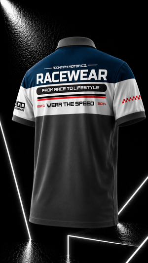RACEWEAR - POLO T-SHIRT-AQUA BLUE