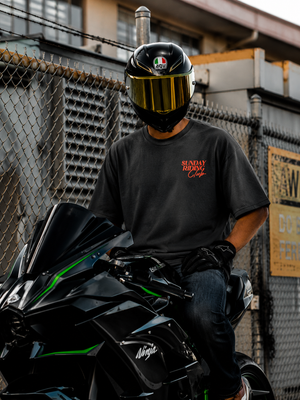 Sunday Riding Club- Men's Oversize T-Shirt- Black