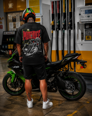 Motolife - Men's Oversize T-Shirt - Black Colour