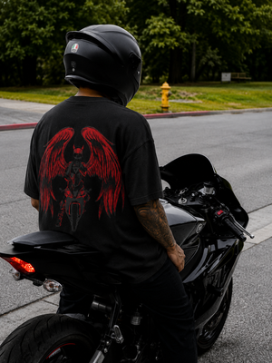 Devil Made Me Do it - Oversize T-Shirt -Black