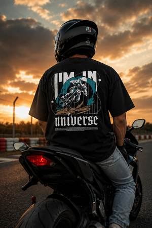 Universe Oversize T-Shirt - Black