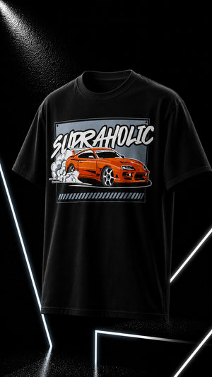 Supraholic - T-Shirt  - Black