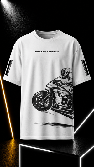 Thrill of a Lifetime Oversize T-Shirt - white