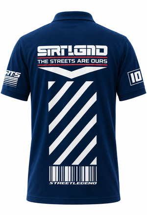 Ride or Die - Polo T-Shirt Rama Blue