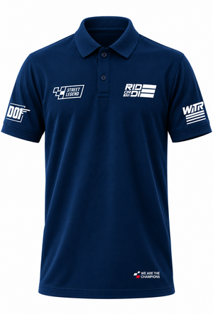 Ride or Die - Polo T-Shirt Rama Blue