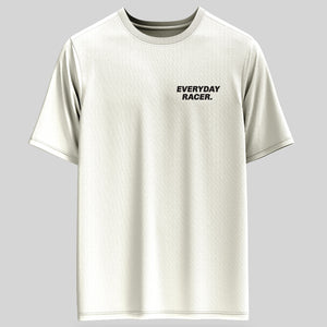 Everyday Racer front - Men's Oversize T-Shirt - White Colour