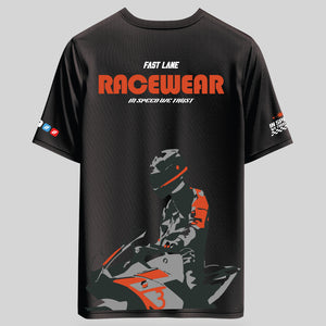 Fast Life - Men's Oversize T-Shirt - Black Colour