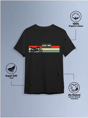 Kick me  Round Neck T-Shirt