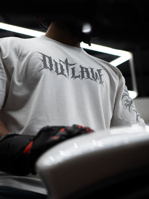 FERAL - Outlaw | White Oversize T-Shirt