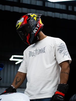 FERAL - Outlaw | White Oversize T-Shirt