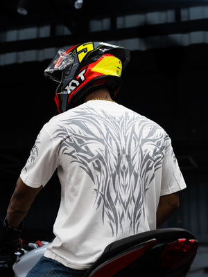 FERAL - Outlaw | White Oversize T-Shirt