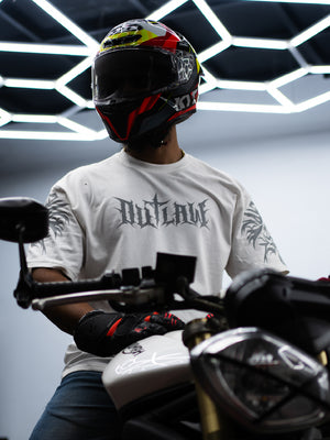 FERAL - Outlaw | White Oversize T-Shirt
