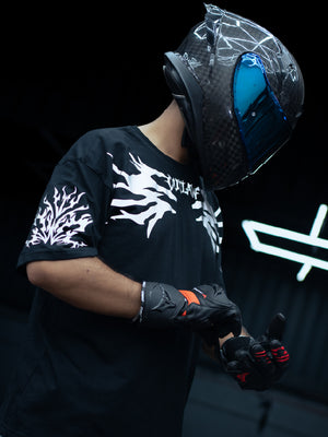 OUTCAST - Outlaw (Reflective) | Black Oversize T-Shirt