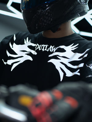 OUTCAST - Outlaw (Reflective) | Black Oversize T-Shirt