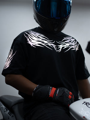 RENEGADE - Outlaw (Reflective) | Black Oversize T-Shirt
