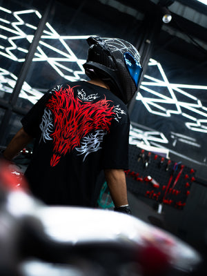 REBELUTION - Outlaw | Black Oversize T-Shirt