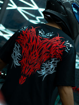 REBELUTION - Outlaw | Black Oversize T-Shirt