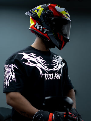AFTERDARK - Outlaw (Reflective) | Black Oversize T-Shirt