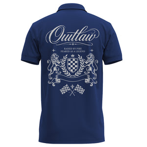 Outlaw Rama Blue Polo T-Shirt