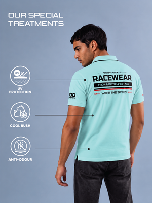 RACEWEAR - Polo T-Shirt - Aqua Blue