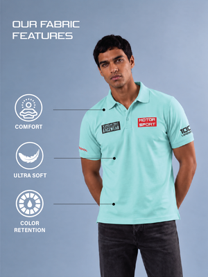 RACEWEAR - Polo T-Shirt - Aqua Blue