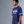 Moto Race - Men's Oversize T-Shirt - Navy Blue Colour