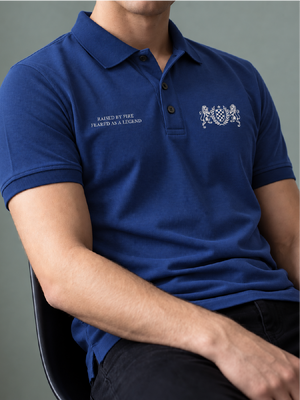 Outlaw Rama Blue Polo T-Shirt