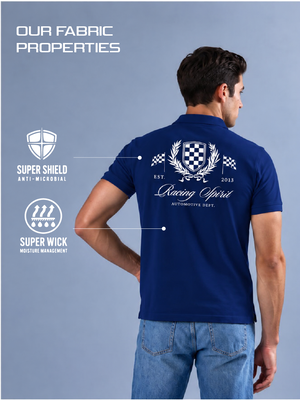 Outlaw Rama Blue Polo T-Shirt